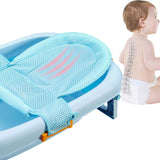 Baby Bath Seat Support Mat Foldable Baby Bath Tub Pad &, Chair Newborn Bathtub Pillow Infant Anti-Slip Soft Comfort Body Cushion
