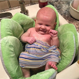 Newborn Baby Bathtub Foldable Flower Blooming Bath Tub Anti-slip Baby Shower Baby Blooming Sink Bath  Cushion Skin Bath Pad Mat