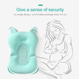 Baby Bath Seat Support Mat Foldable Baby Bath Tub Pad &, Chair Newborn Bathtub Pillow Infant Anti-Slip Soft Comfort Body Cushion