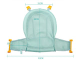 Baby Bath Seat Support Mat Foldable Baby Bath Tub Pad &, Chair Newborn Bathtub Pillow Infant Anti-Slip Soft Comfort Body Cushion