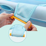 Baby Bath Seat Support Mat Foldable Baby Bath Tub Pad &, Chair Newborn Bathtub Pillow Infant Anti-Slip Soft Comfort Body Cushion