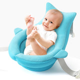 Baby Shower Bath Tub Pad Non-Slip Bathtub Seat Support Mat Newborn Safety Security Bath Support Cushion Foldable Soft Pillow