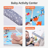 Versatile Infant Activity Center: Baby Car Seat Mirror with Hanging Toys for Safe, Stimulating Travel and Play