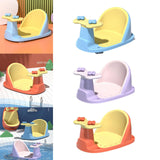 Anti Slip Baby Bathtub Seat Backrest Support with Suction Cup for Newborns