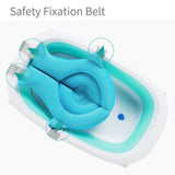 Baby Shower Bath Tub Pad Non-Slip Bathtub Seat Support Mat Newborn Safety Security Bath Support Cushion Foldable Soft Pillow