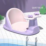 Anti Slip Baby Bathtub Seat Backrest Support with Suction Cup for Newborns