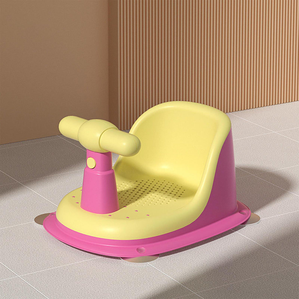 Bathroom Tub Seat Soft Seat Pad Shower Seat, Safety Bath Seat Support for Girls kids Boys Over 6 Months