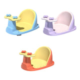 Anti Slip Baby Bathtub Seat Backrest Support with Suction Cup for Newborns