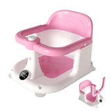 Baby Bath Seat With Temperature Display For Infants 6 Months & Up, Non-Slip Sitting up Bathtub Chair
