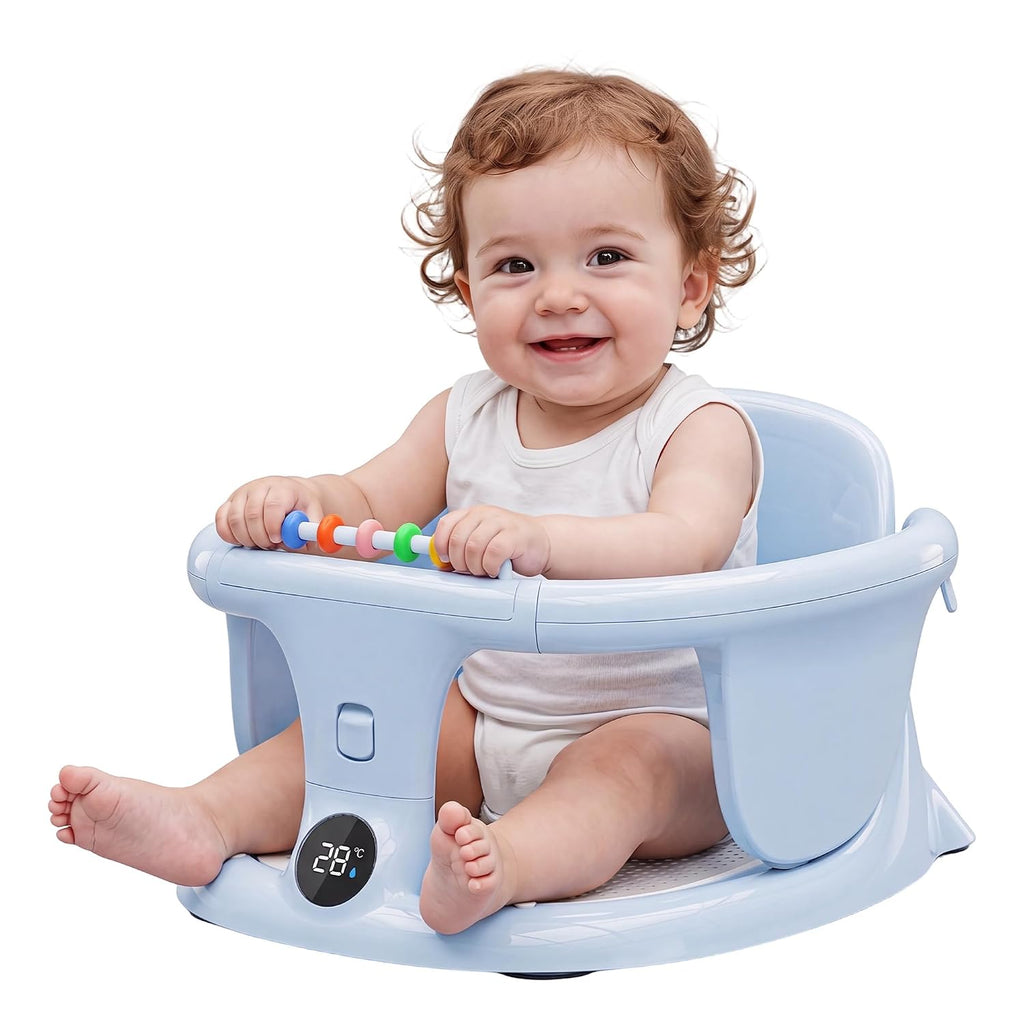 Baby Bath Seats for Babies Sitting Up, Infant Bath Chair for 6+ Months