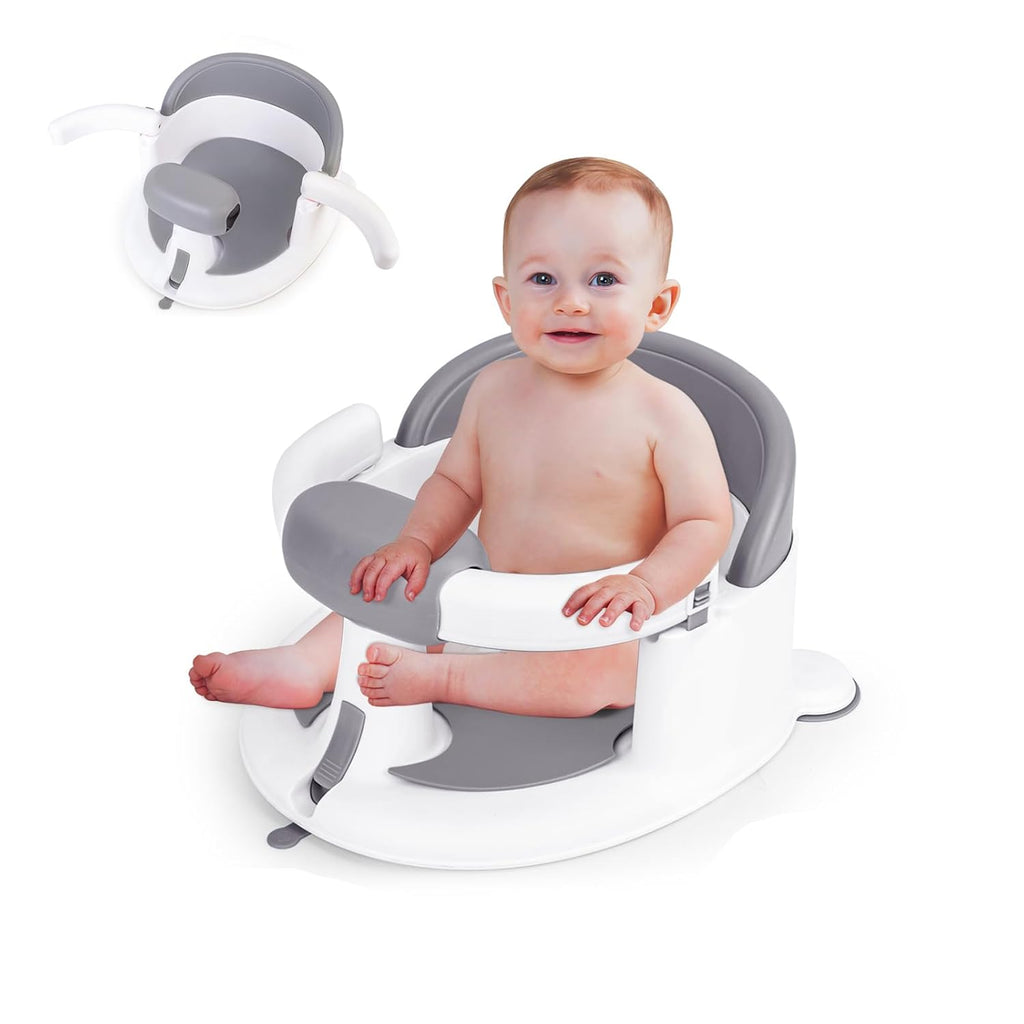 Baby Bath Seat for Babies 6 Months & Up - Non-Slip Infant Bathtub Chair with Suction Cups - Sit Up Bath Seat for Baby Toddlers - Toddler Bath for Baby Sitting Up, Easy to Clean
