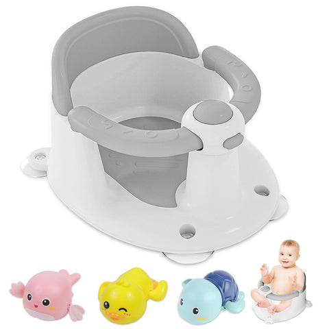 Baby Bath Seat for Babies 6 Months & Up, Bath Seats for Babies Sitting Up, 3 Baby Bath Toys Baby Bath Seat for Babies 6 Months & Up, Bath Seats for Babies Sitting Up, 3 Baby Bath Toys