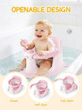 Baby Bath Seat for Babies 6 Months & Up, Bath Seats for Babies Sitting Up, 3 Baby Bath Toys, Open Design, Non-Slip, Compact Toddler Bath Seat