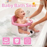 Baby Bath Seat With Temperature Display For Infants 6 Months & Up, Non-Slip Sitting up Bathtub Chair