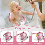 Baby Bath Seat for Babies 5-10 Months & up Non-Slip Toddler Bath Seats for Sitting Up Infant Bathtub Chair with Suction Cups and Soft Cushion for Baby Shower Tub Frog Seat
