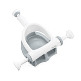 Ingenuity My Bath Seat for Sit-Up Baby Bathing, Sure & Secure Suction Cups, ASTM Safety Tested & Approved, Backrest for Assisted Sitting, Easy Setup & Storage, Gray