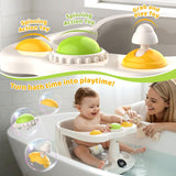 Baby Bath Seat, 6 Months & Up Anti-Slip Baby Bathtub Seat for Sitting Up Infants, Powerful Suction Cups Shower Chair with Rinse Cup, Soft Comfortable Back Support, Safety Infant Bath Tub Accessories