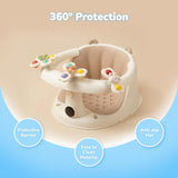 Baby Bath Seat For Babies 6 Months & Up With Built-in Thermometer, Strong Suction Cups & Interactive Toys – Ergonomic Infant Bath Seats For Babies Sitting Up, Safe & Comfortable Design (Copy)