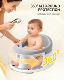 Baby Bath Seat for Babies 6 Months & Up, Bath Seats for Babies Sitting Up, 3 Baby Bath Toys, Open Design, Non-Slip, Compact Toddler Bath Seat.