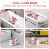 Baby Bath Seat for Babies 5-10 Months & up Non-Slip Toddler Bath Seats for Sitting Up Infant Bathtub Chair with Suction Cups and Soft Cushion for Baby Shower Tub Frog Seat