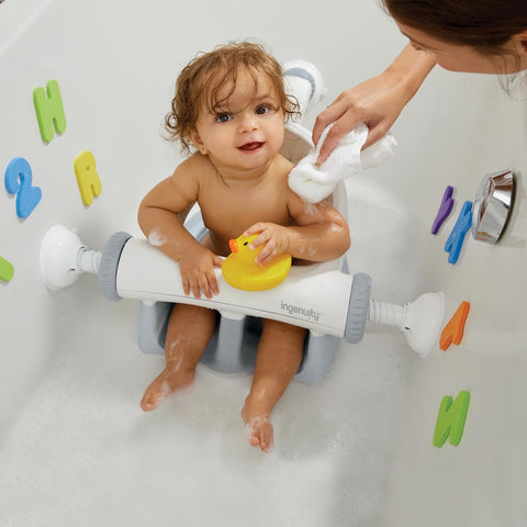 Summer Infant My Bath Seat, Blue and White
