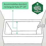 Ingenuity My Bath Seat for Sit-Up Baby Bathing, Sure & Secure Suction Cups, ASTM Safety Tested & Approved, Backrest for Assisted Sitting, Easy Setup & Storage, Gray