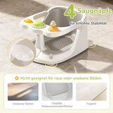 Baby Bath Seat, 6 Months & Up Anti-Slip Baby Bathtub Seat for Sitting Up Infants, Powerful Suction Cups Shower Chair with Rinse Cup, Soft Comfortable Back Support, Safety Infant Bath Tub Accessories