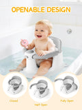 Baby Bath Seat for Babies 6 Months & Up, Bath Seats for Babies Sitting Up, 3 Baby Bath Toys, Open Design, Non-Slip, Compact Toddler Bath Seat
