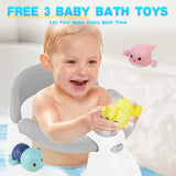 Baby Bath Seat for Babies 6 Months & Up, Bath Seats for Babies Sitting Up, 3 Baby Bath Toys, Open Design, Non-Slip, Compact Toddler Bath Seat. (Copy)