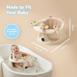 Baby Bath Seat For Babies 6 Months & Up With Built-in Thermometer, Strong Suction Cups & Interactive Toys – Ergonomic Infant Bath Seats For Babies Sitting Up, Safe & Comfortable Design (Copy)