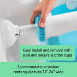 Ingenuity My Bath Seat for Sit-Up Baby Bathing, Sure & Secure Suction Cups, ASTM Safety Tested & Approved, Backrest for Assisted Sitting, Easy Setup & Storage, Gray