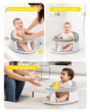 Baby Bath Seat for Babies 6 Months & Up, Bath Seats for Babies Sitting Up, 3 Baby Bath Toys, Open Design, Non-Slip, Compact Toddler Bath Seat.