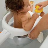 Ingenuity My Bath Seat for Sit-Up Baby Bathing, Sure & Secure Suction Cups, ASTM Safety Tested & Approved, Backrest for Assisted Sitting, Easy Setup & Storage, Gray