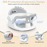 Baby Bath Seat for Babies 6 Months & Up Sitting Up, Non-Slip Baby Bath Chair with Suction Cup, Safe and Comfortable Portable Infant Bath Seat for Bathroom, Bathtub Tub, Easy to Clean