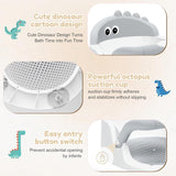 Baby Bath Seat for Babies 6 Months & Up Sitting Up, Non-Slip Baby Bath Chair with Suction Cup, Safe and Comfortable Portable Infant Bath Seat for Bathroom, Bathtub Tub, Easy to Clean