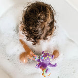 Nuby Floating Purple Octopus with 3 Hoopla Rings Interactive Bath Toy Kids Toddlers
