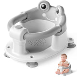 Baby Bath Seat for Babies 5-10 Months & up Non-Slip Toddler Bath Seats for Sitting Up Infant Bathtub Chair with Suction Cups and Soft Cushion for Baby Shower Tub Frog Seat