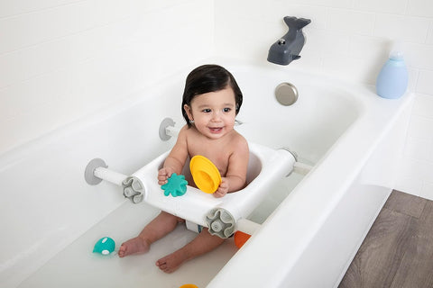 Regalo Baby Basics™ Bath Seat, Award Winning Brand, Provides Support and Balance for Sit-Up Bathing, Includes Strong and Secure Suction Cup System, Drain Holes for Easy Clean Up