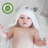 HIPHOP PANDA Ultra Soft Hooded Baby Towel, 2-Layer, 30 x 30 Inches