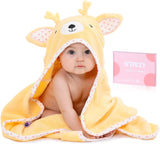 Animal Hooded Baby Towel – Thick Two-Layer Cotton – Fawn