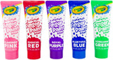 Crayola Bathtub Fingerpaint, 5 Color Variety Pack, 3 Ounce Tubes