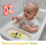 ALASOU Suction Cup Spinner Toys for Bath, High Chair and Travel