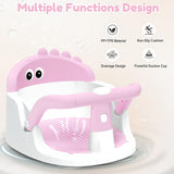 Lerrutue Baby Bath Seat for Babies 6 Months & Up Sitting Up, Non-Slip with Suction Cups