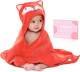 Animal Hooded Baby Towel – Thick Two-Layer Cotton – Fox
