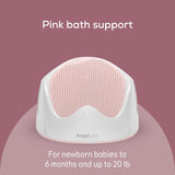 Angelcare Baby Bath Support, Birth to 6 Months, Pink