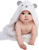 HIPHOP PANDA Ultra Soft Hooded Baby Towel, 2-Layer, 30 x 30 Inches