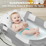 TPN Collapsible Baby Bathtub with Soft Cushion and Real-Time Thermometer, 0-36 Months – photo 2