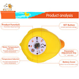b&h Baby Bath Thermometer with Temperature Alarm, Classic Duck