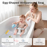 NEDECT Baby Bath Seat for Babies 6 Months & Up with Temperature Card and 3 Bath Toys, Non-Slip – photo 4