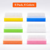 Special Supplies Baby Bath Sponges with Soft Bristle Brush, 6 Pack